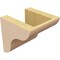 Ekena Millwork 5"W x 5"D x 5"H Wide Carmel Rough Cedar Woodgrain TimberThane Corbel, Primed Tan CORUR05X05X05CARRCPR - alternate 4